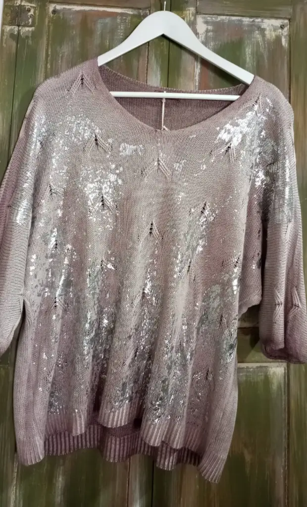 Sweaters de hilo brillos