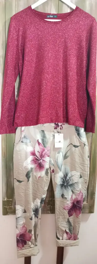 Pantalón estampado italiano 