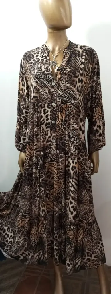 Vestido viscosa italiano nueva coleccion