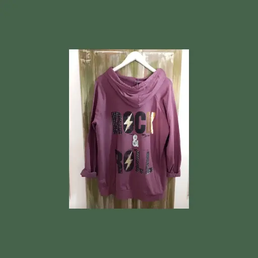 Campera italiana con estampa en la espalda